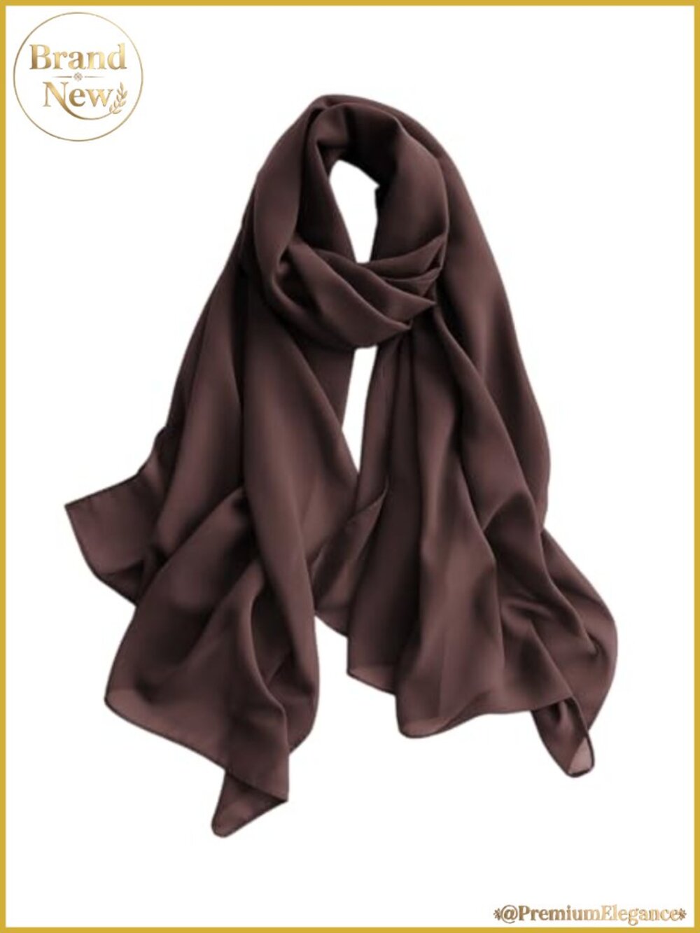 Sheer Chiffon Hijab Scarf Lightweight Shawl Wrap for Women